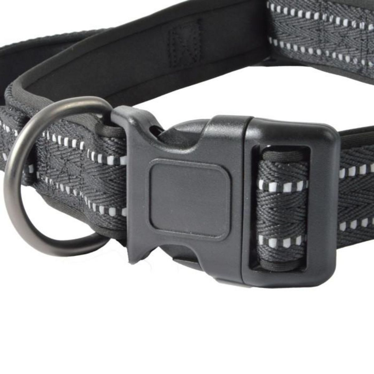 Paris Prix Collier Chien XL Réglable  Expert  90cm Noir