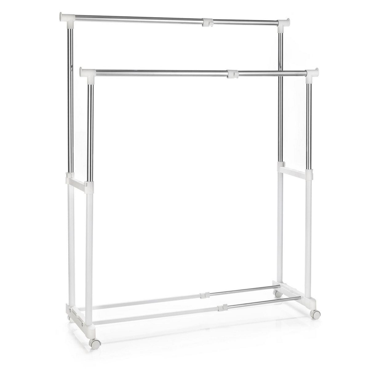 IDIMEX Portant à vêtements CASA, en métal chromé