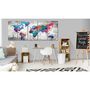 Voir la diapositive 2 : Paris Prix Tableau Imprimé  World Map : Spilt Paint