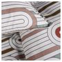 Voir la diapositive 2 : Parure housse de couette en coton 57 fils motif géométrique AMBRE