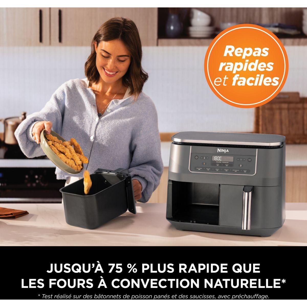 NINJA Friteuse sans huile Airfryer Foodi Dual Zone DZ300EU
