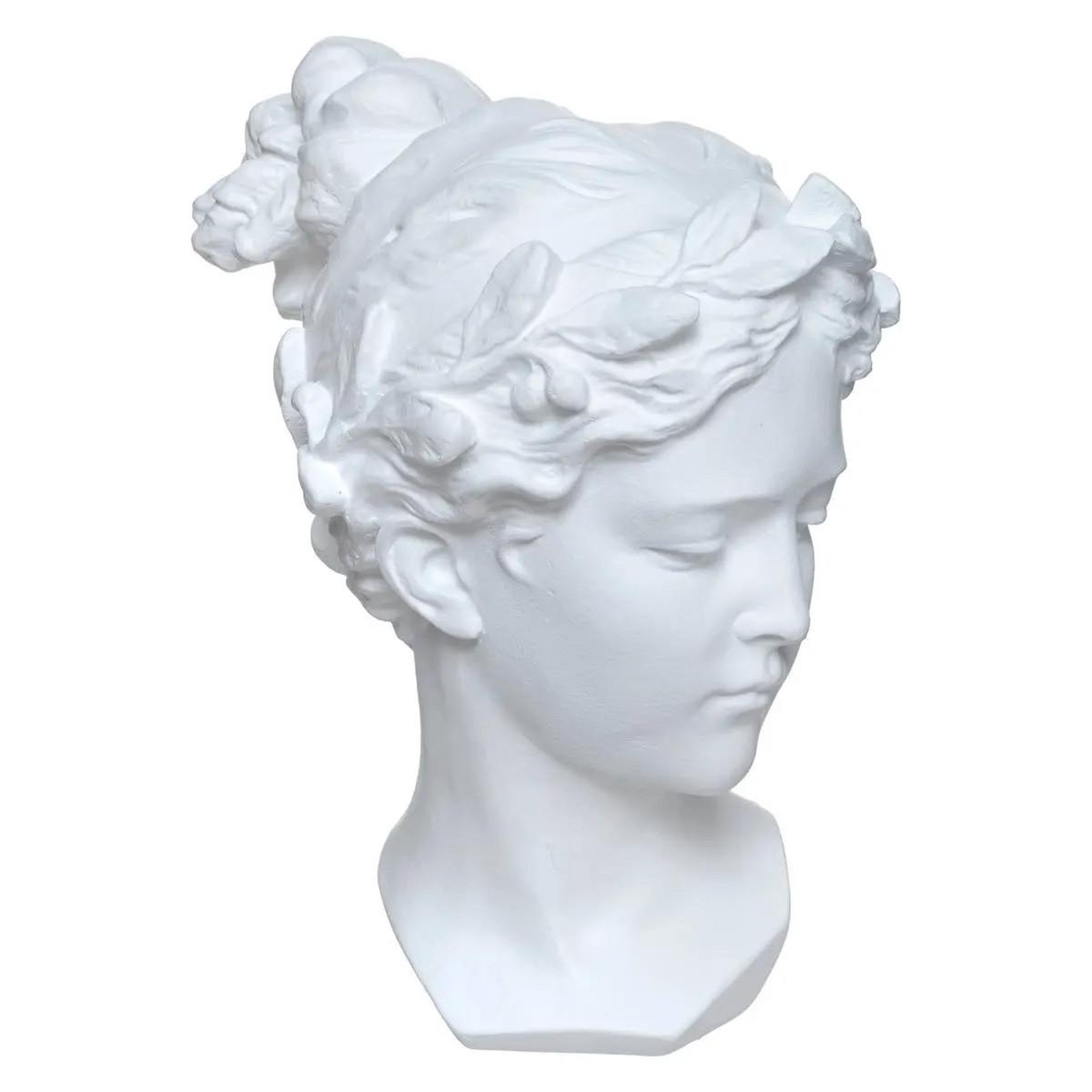ATMOSPHERA Statuette déco  tête venus  26cm blanc