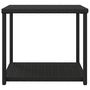 Voir la diapositive 3 : VIDAXL Table d appoint noir 55x45x49 cm résine tressée