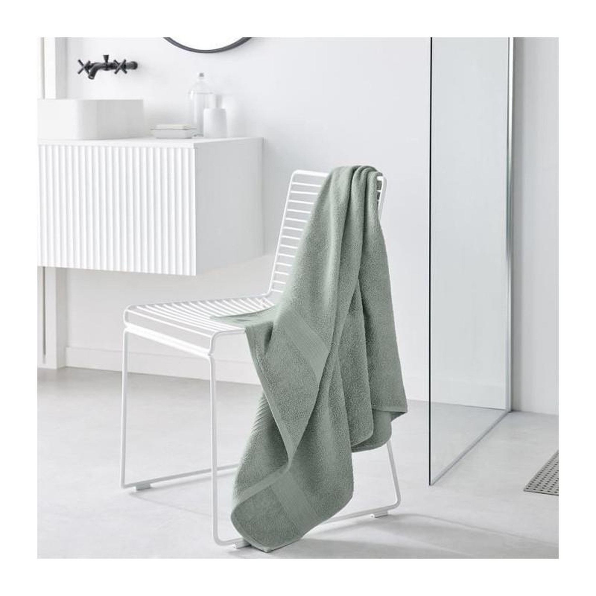 Voir la diapositive 3 : Today Drap de Bain TODAY 70x130 cm 100% Coton - Celadon