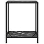 Voir la diapositive 2 : VIDAXL Table console Noir 60x35x75 cm Verre trempe