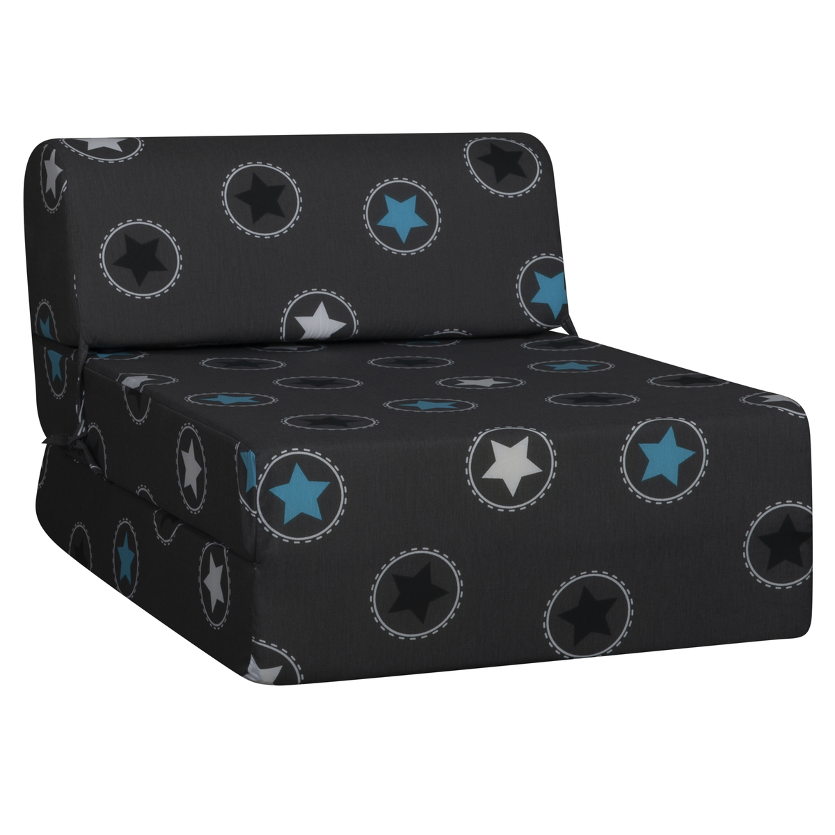 Ops Chauffeuse 1 place imprimée étoiles bleues