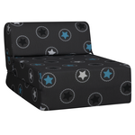 Ops Chauffeuse 1 place imprimée étoiles bleues