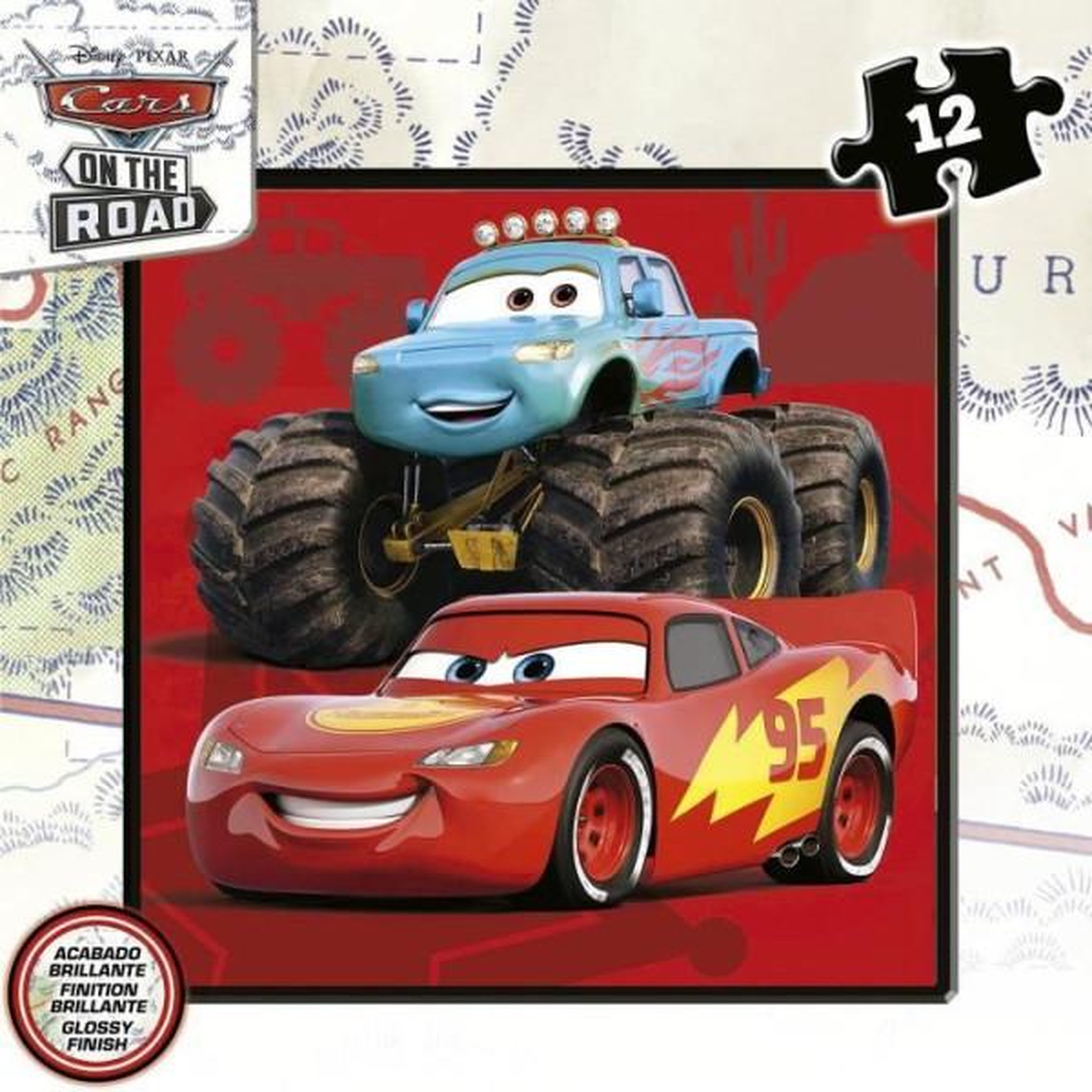 Voir la diapositive 3 : EDUCA 4 puzzles progressifs cars on the road