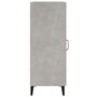 Voir la diapositive 6 : VIDAXL Buffet Gris béton 34,5x34x90 cm Bois d ingénierie
