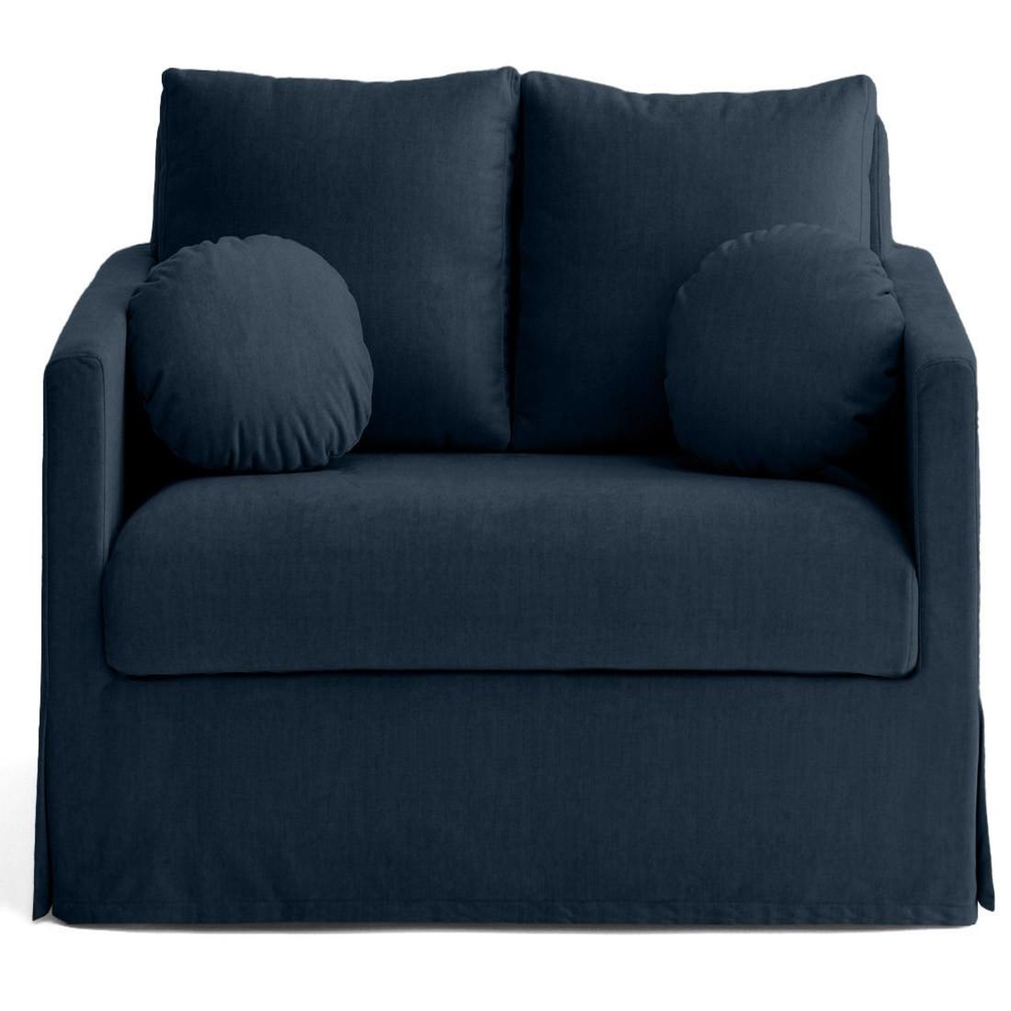Voir la diapositive 1 : LISA DESIGN Serena - canapé droit déhoussable 2 places en velours