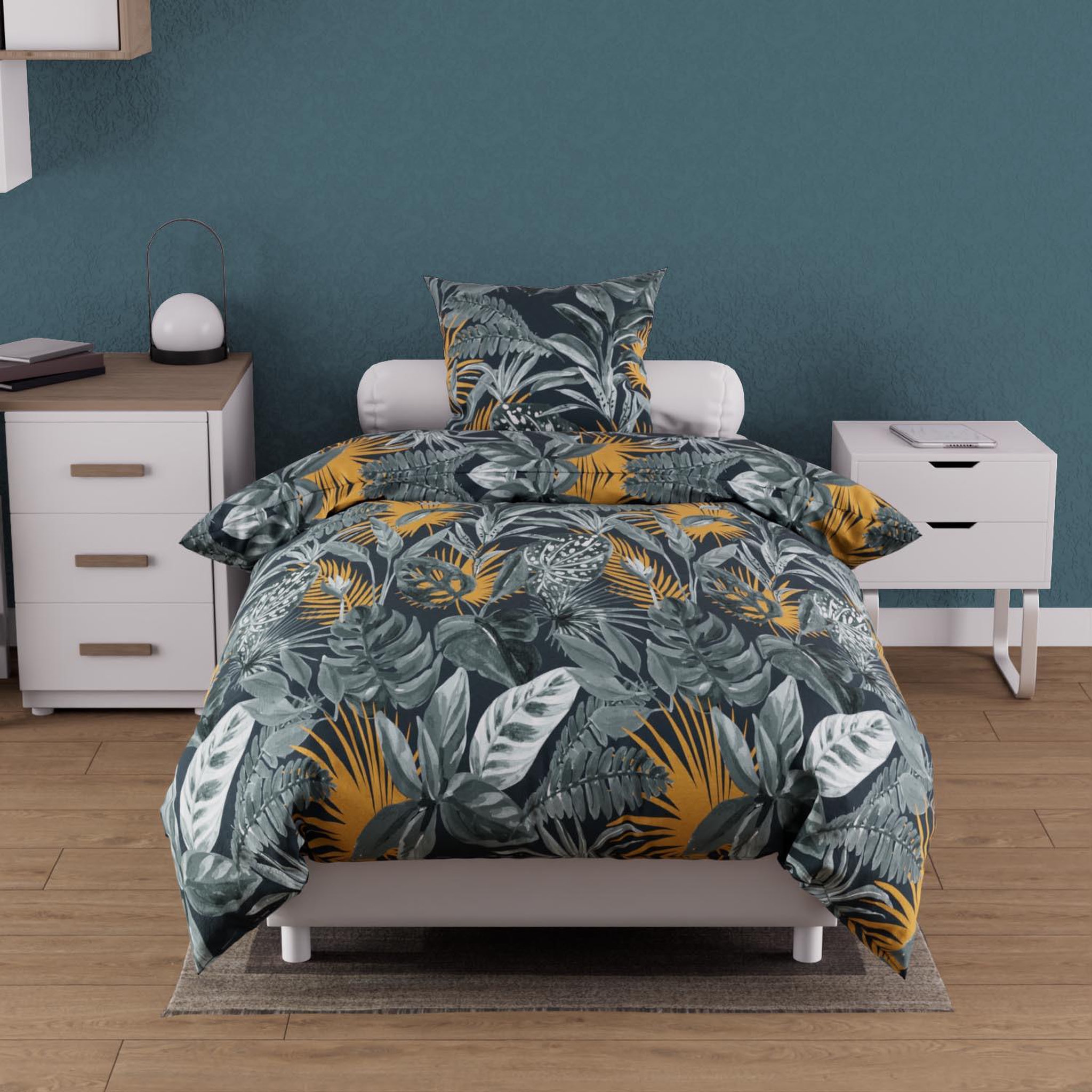 Voir la diapositive 1 : SOLEIL D'OCRE Parure housse de couette coton 57 fils TROPIC, par Soleil d'ocre