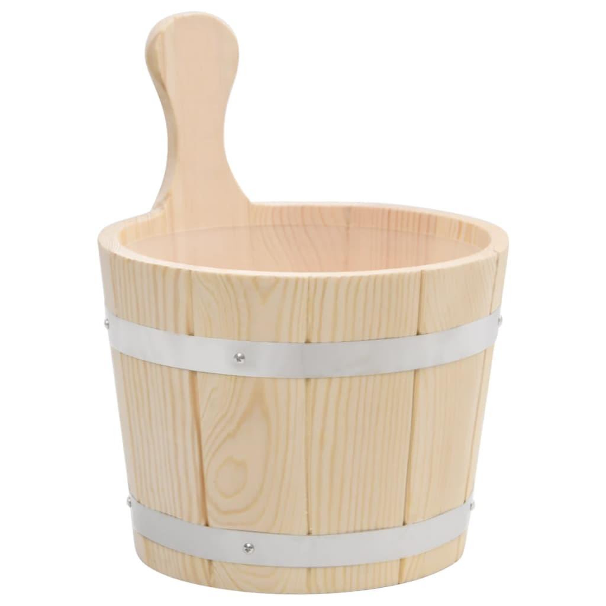 Voir la diapositive 2 : VIDAXL Ensemble de seau et louche pour sauna bois massif de pin
