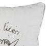 Voir la diapositive 3 : The Home Deco Factory Coussin Licorne - 40 x 40 cm - Argent