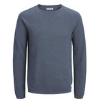 Jack & Jones Pull Bleu Moyen Homme Jack & Jones Knit Crew. Coloris disponibles : Bleu