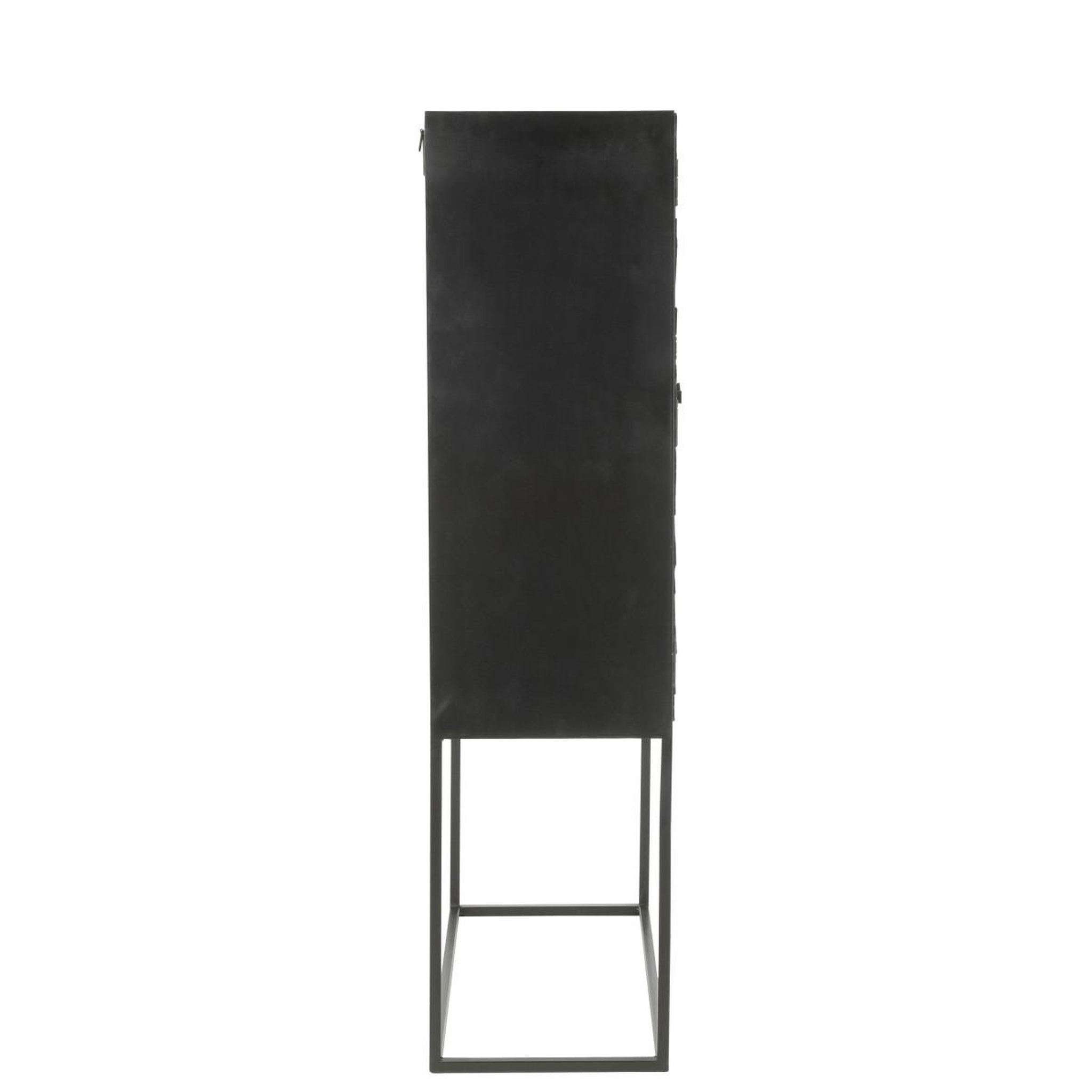 Voir la diapositive 4 : J-LINE Commode 2 portes en bois  shanil  162cm noir
