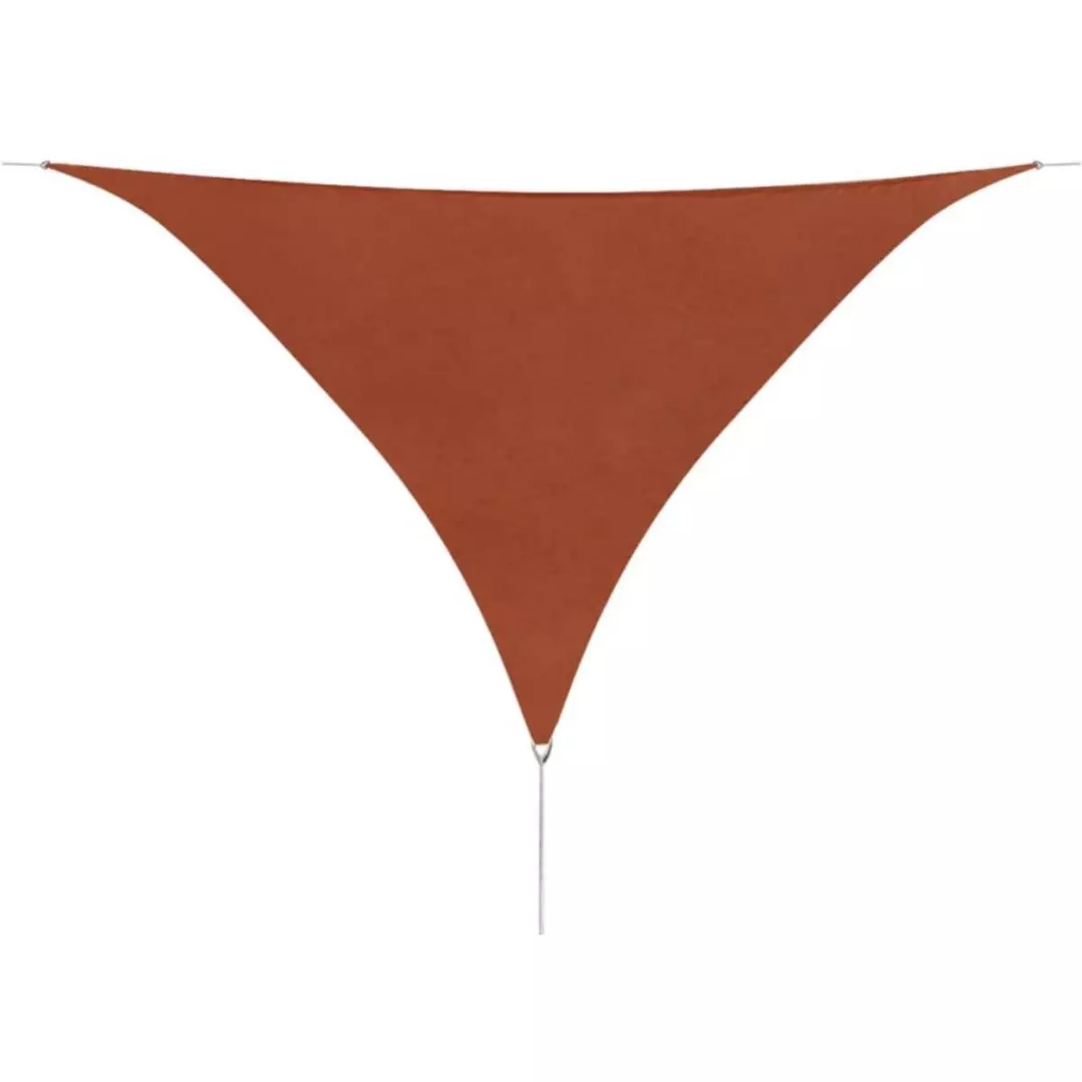 VIDAXL Voile de parasol tissu oxford triangulaire 5x5x5 m terre cuite