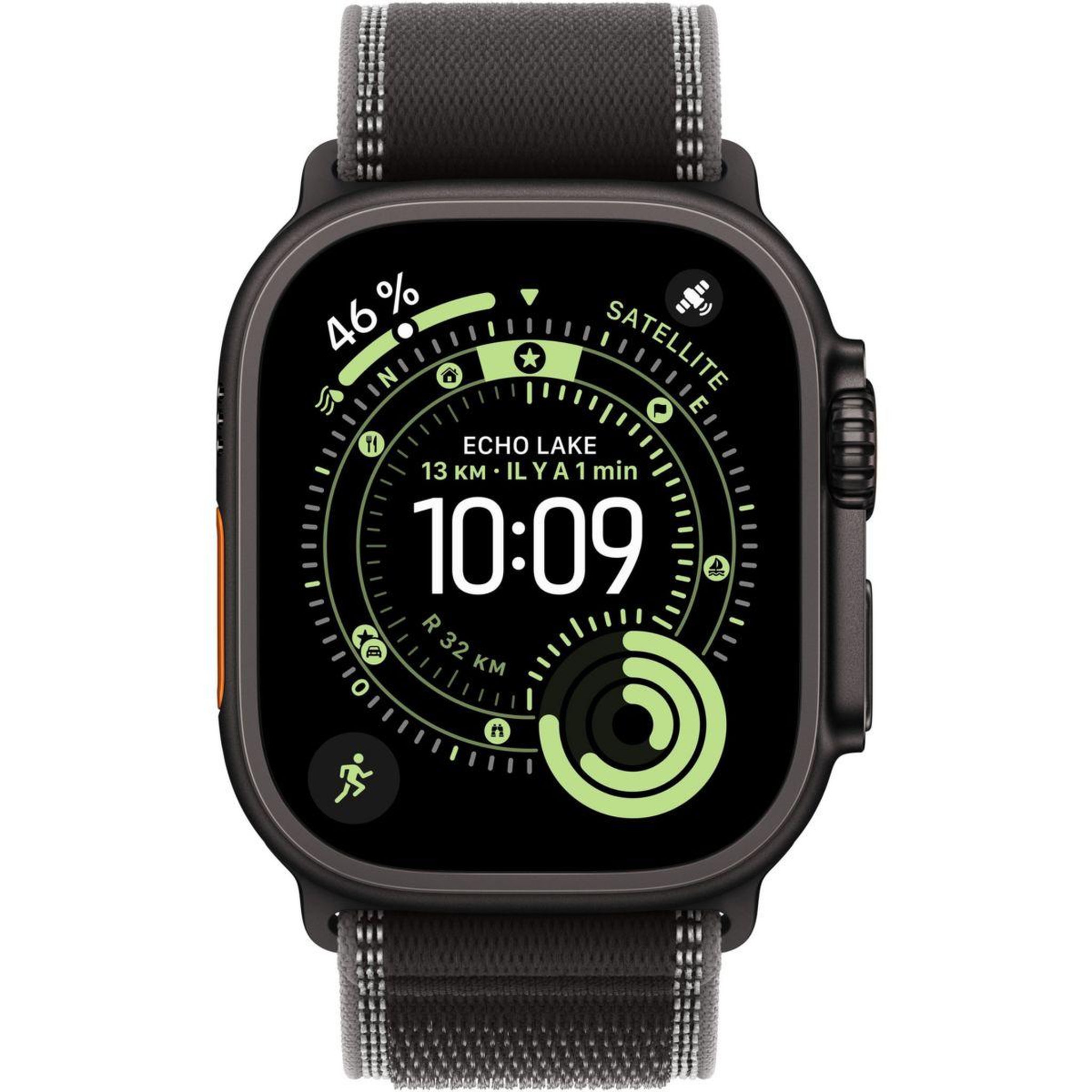 Voir la diapositive 2 : APPLE Montre connectée 49mm Tit Noir / Trail Ultra 3 S/M Cellular