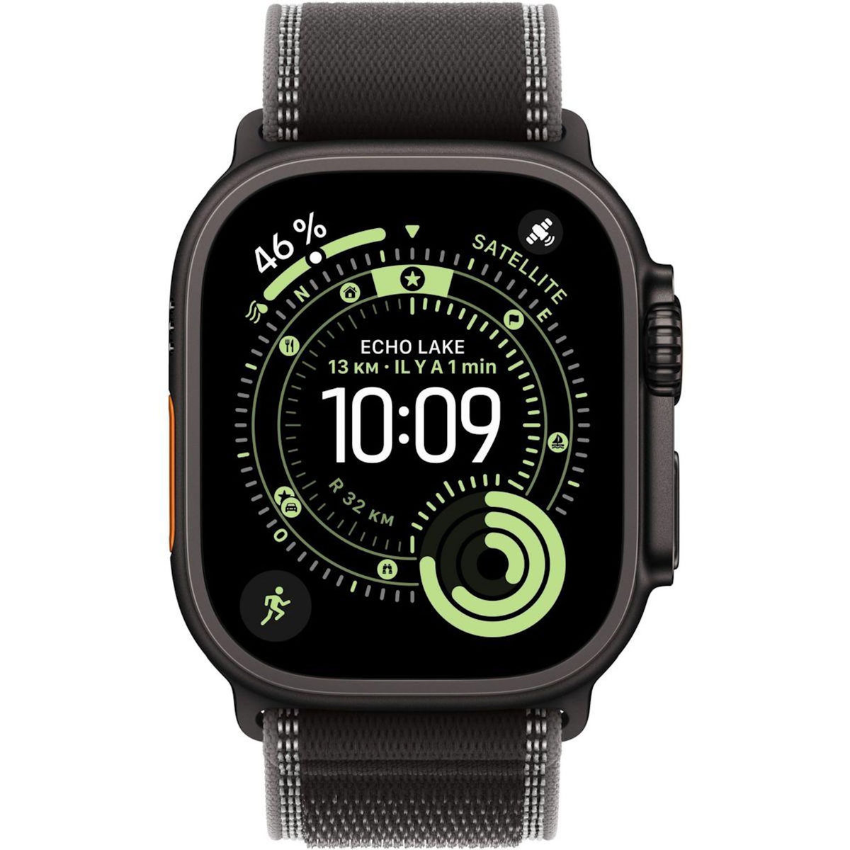 APPLE Montre connectée 49mm Tit Noir / Trail Ultra 3 S/M Cellular
