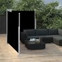 VIDAXL Auvent lateral retractable Noir 140 x 600 cm