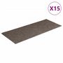 Voir la diapositive 2 : VIDAXL Tapis d'escalier autocollants Rectangulaire 15 pcs 60x25cm Creme