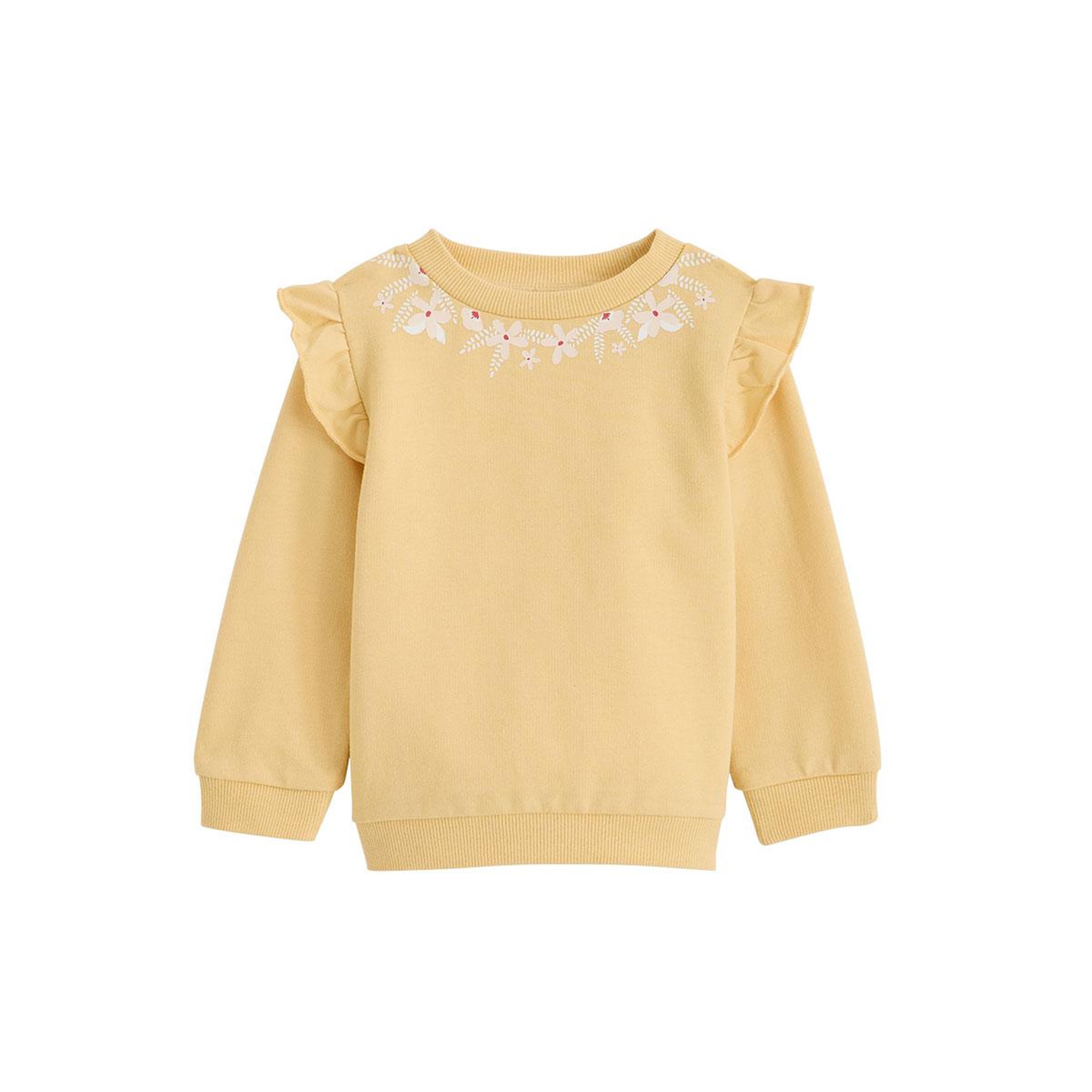Petit Béguin Sweat-shirt enfant camila. Coloris disponibles : Jaune
