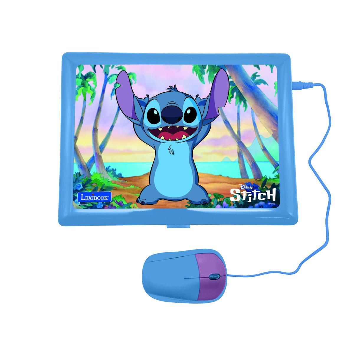 Lexibook Ordinateur portable éducatif bilingue Stitch (FR/EN)