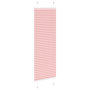 Voir la diapositive 4 : VIDAXL Store plisse rose 50x100 cm largeur du tissu 49,4 cm polyester
