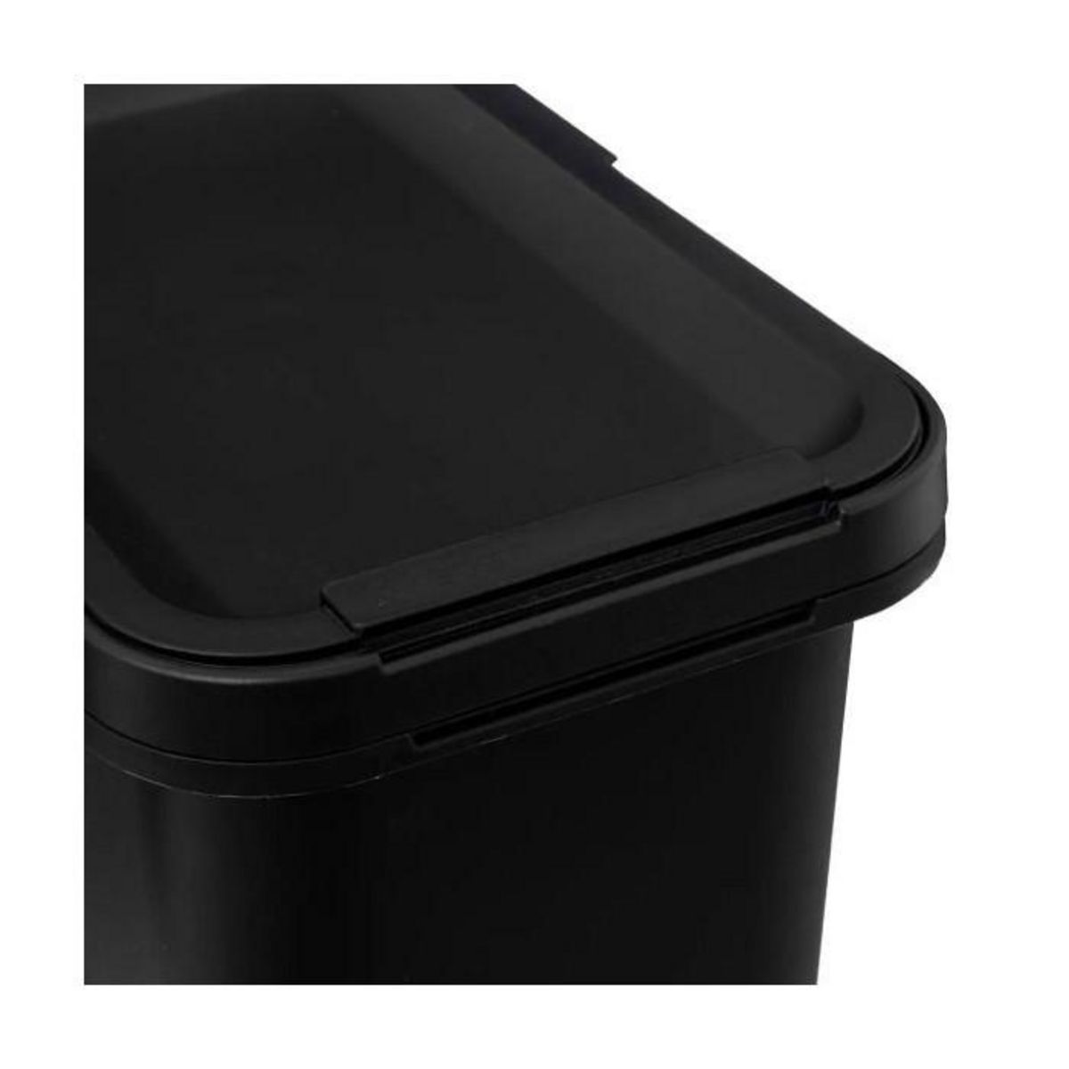 FIVE Poubelle en Plastique  Anse  12L Noir