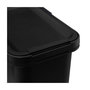 Voir la diapositive 2 : FIVE Poubelle en Plastique  Anse  12L Noir