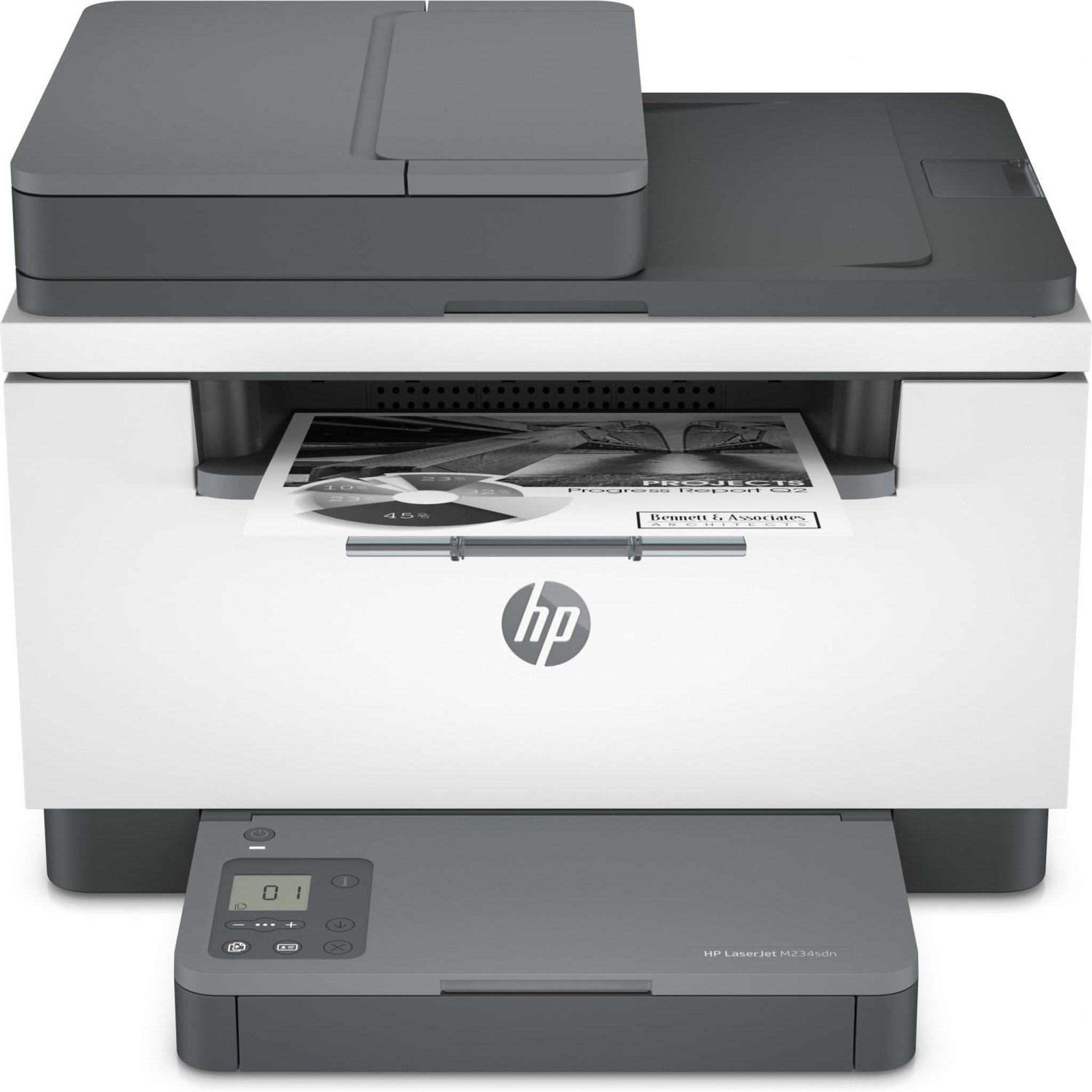 Voir la diapositive 2 : HP Imprimante multifonction hp laserjet m234sdn gris blanc