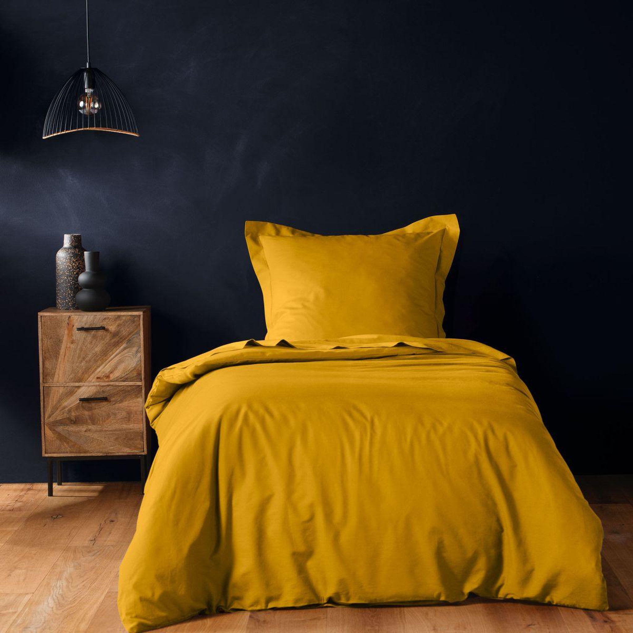 Douceur d'Intérieur Housse de couette  lina  140x200cm curry