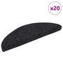 Voir la diapositive 1 : VIDAXL Tapis d'escalier auto-adhesifs 20 pcs noir 56x17x3 cm