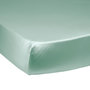 Voir la diapositive 1 : DODO Drap housse Harmonie Satin de coton coloris Menthe