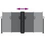 Voir la diapositive 5 : VIDAXL Auvent lateral retractable noir 120x1200 cm