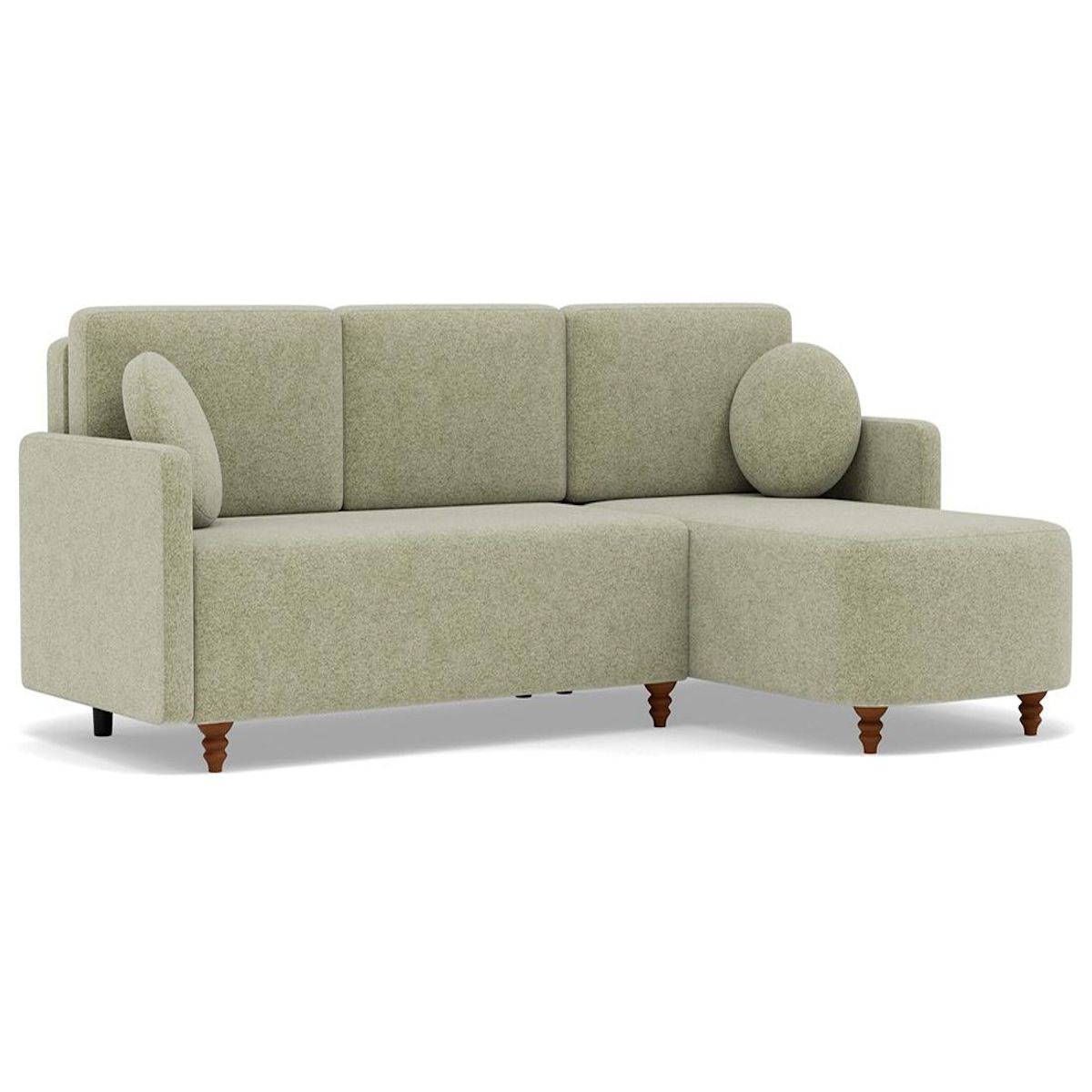 BEST MOBILIER Calypso - canapé d'angle réversible 4 places convertible avec coffre en tissu