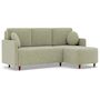 Voir la diapositive 2 : BEST MOBILIER Calypso - canapé d'angle réversible 4 places convertible avec coffre en tissu