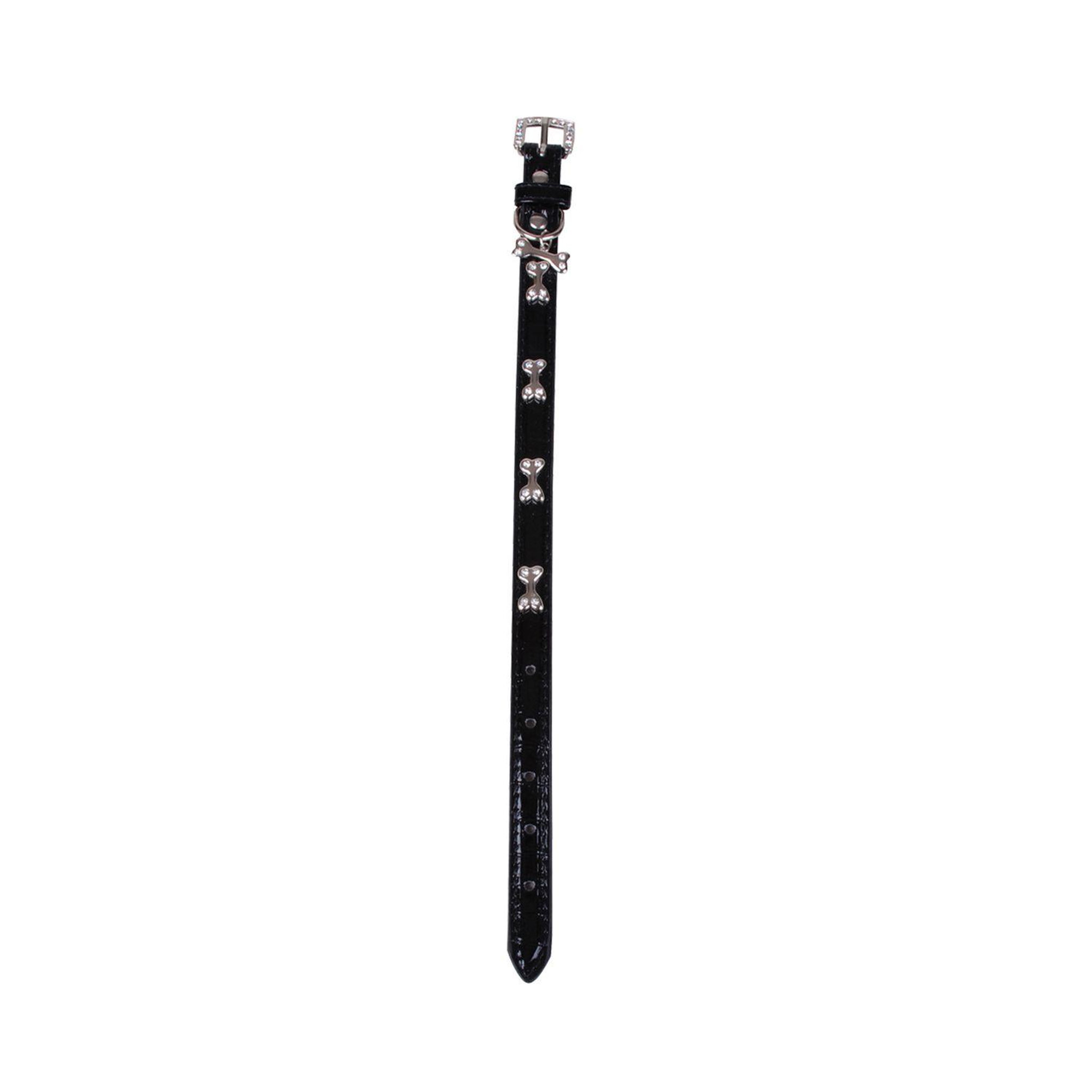DIVERS Collier pour chien os en diamant design - taille s