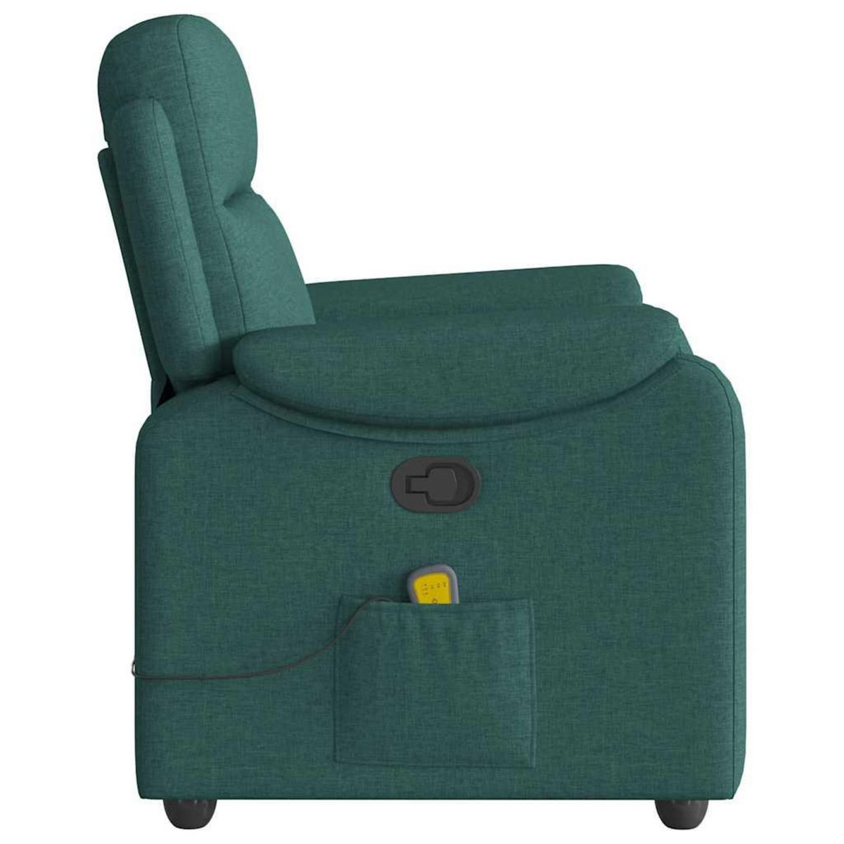 VIDAXL Fauteuil de massage inclinable Vert fonce Tissu