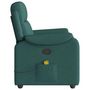 Voir la diapositive 4 : VIDAXL Fauteuil de massage inclinable Vert fonce Tissu