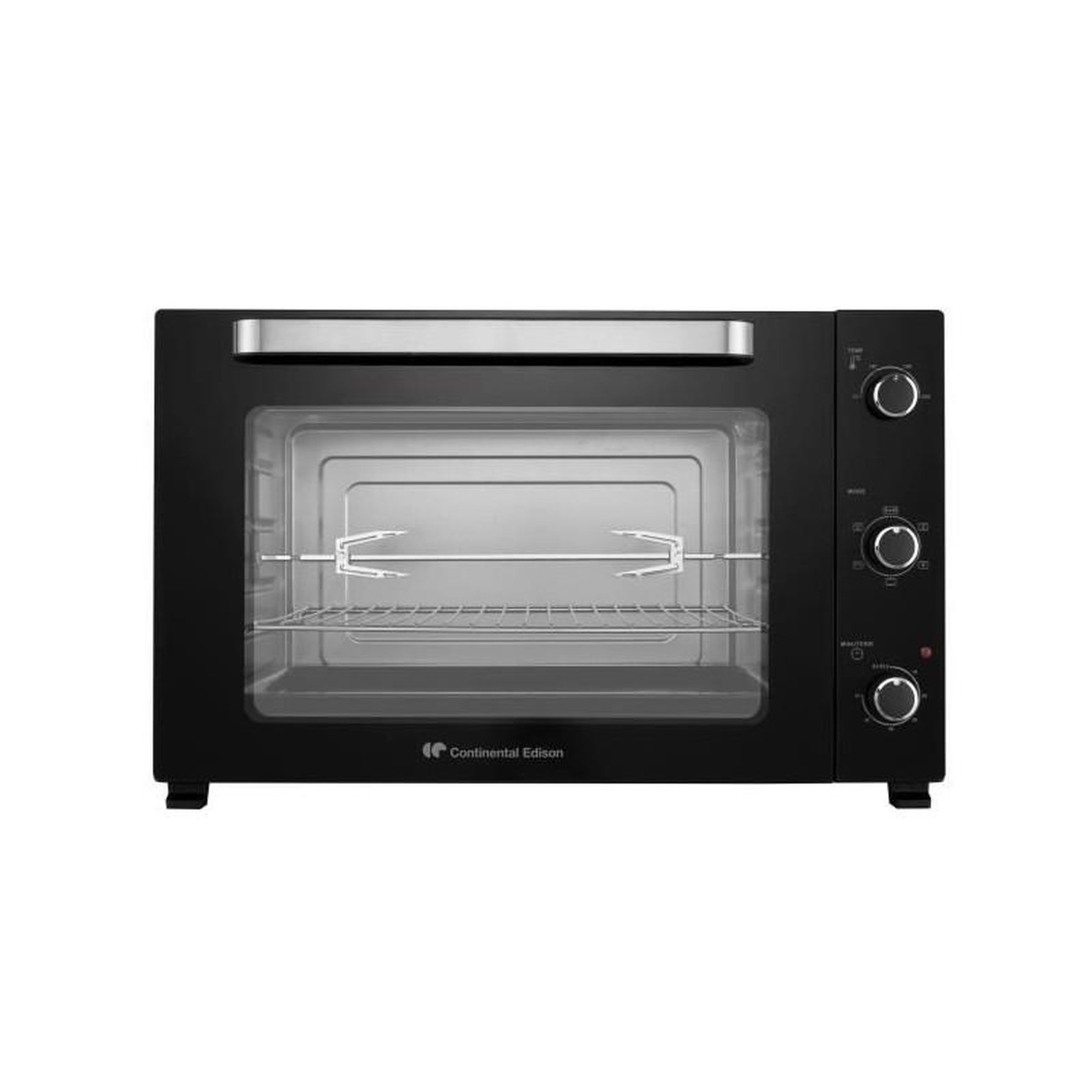 CONTINENTAL EDISON Minifour électrique -Chaleur tournante- CONTINENTAL EDISON - CEMF80B - Noir - L68 x H42,8 x P 48 cm