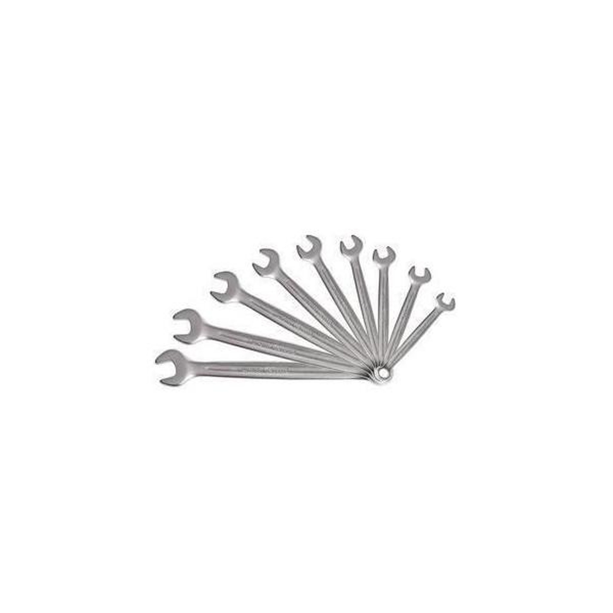 Ks Tools Jeu de 9 clés mixtes métriques - ks tools - 922.0043 - clé plate a cliquet en boite - 8 a 19 mm - angle de fourche oeil incli