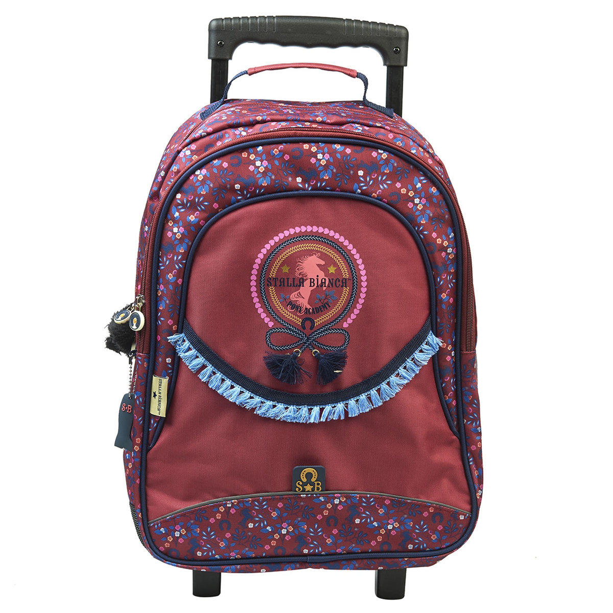 Stalla Bianca Sac à dos à roulettes rouge cheval