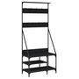 Voir la diapositive 2 : VIDAXL Porte vêtements et rangement des chaussures noir 80x40x184 cm