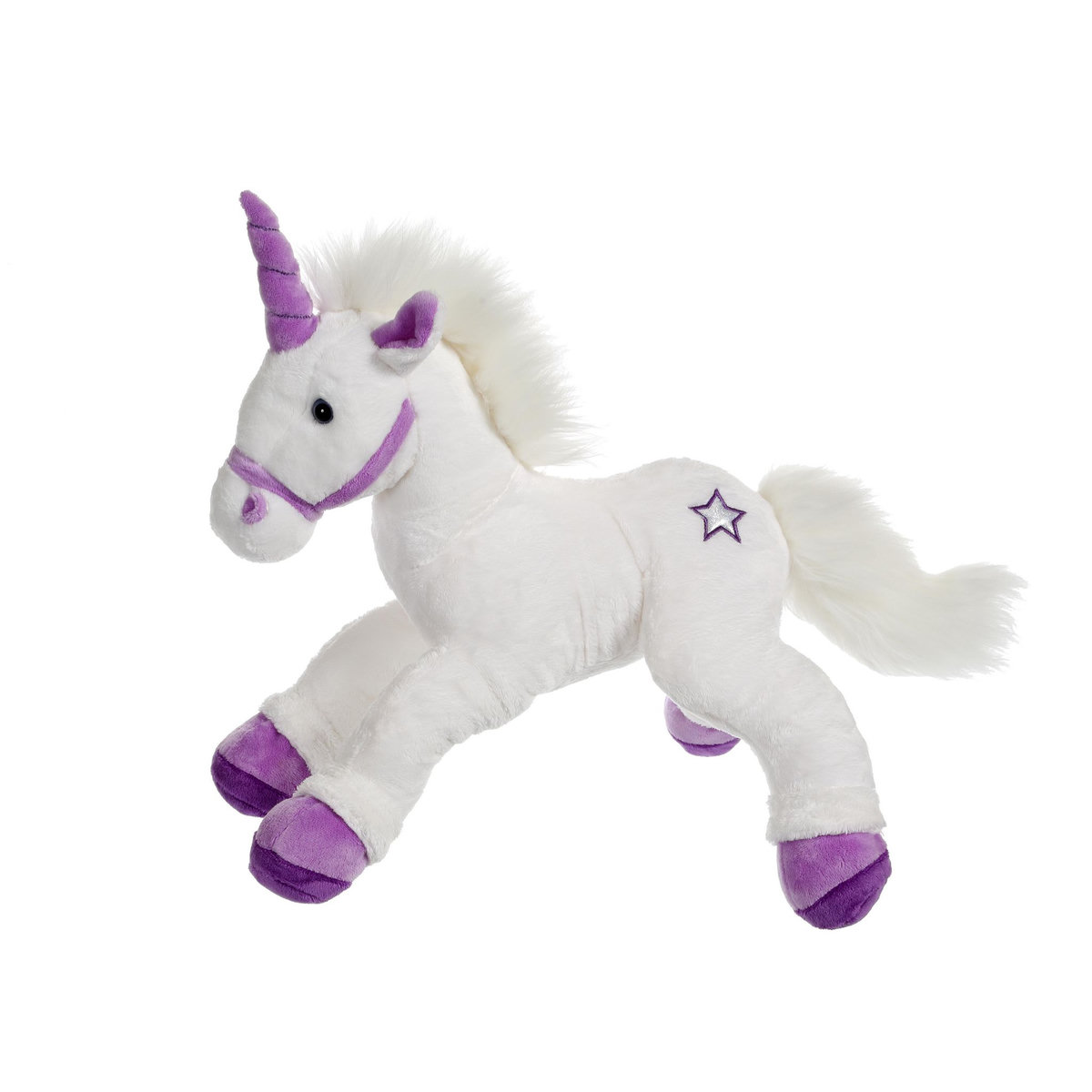 GIPSY Peluche Licorne Féerique 42 cm violette