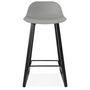 Voir la diapositive 2 : Paris Prix Tabouret de Bar Design  Toki  87cm Gris & Noir