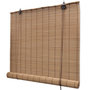 Voir la diapositive 1 : VIDAXL Store roulant Bambou Marron 140x160 cm