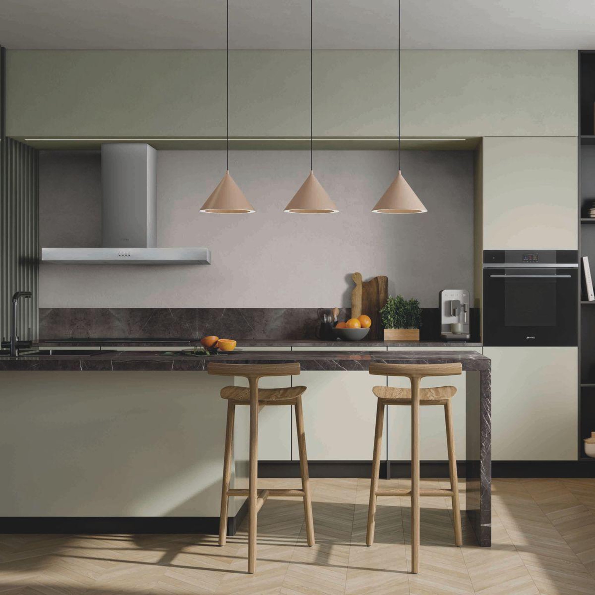 Voir la diapositive 3 : SMEG Hotte décorative murale kate900cex