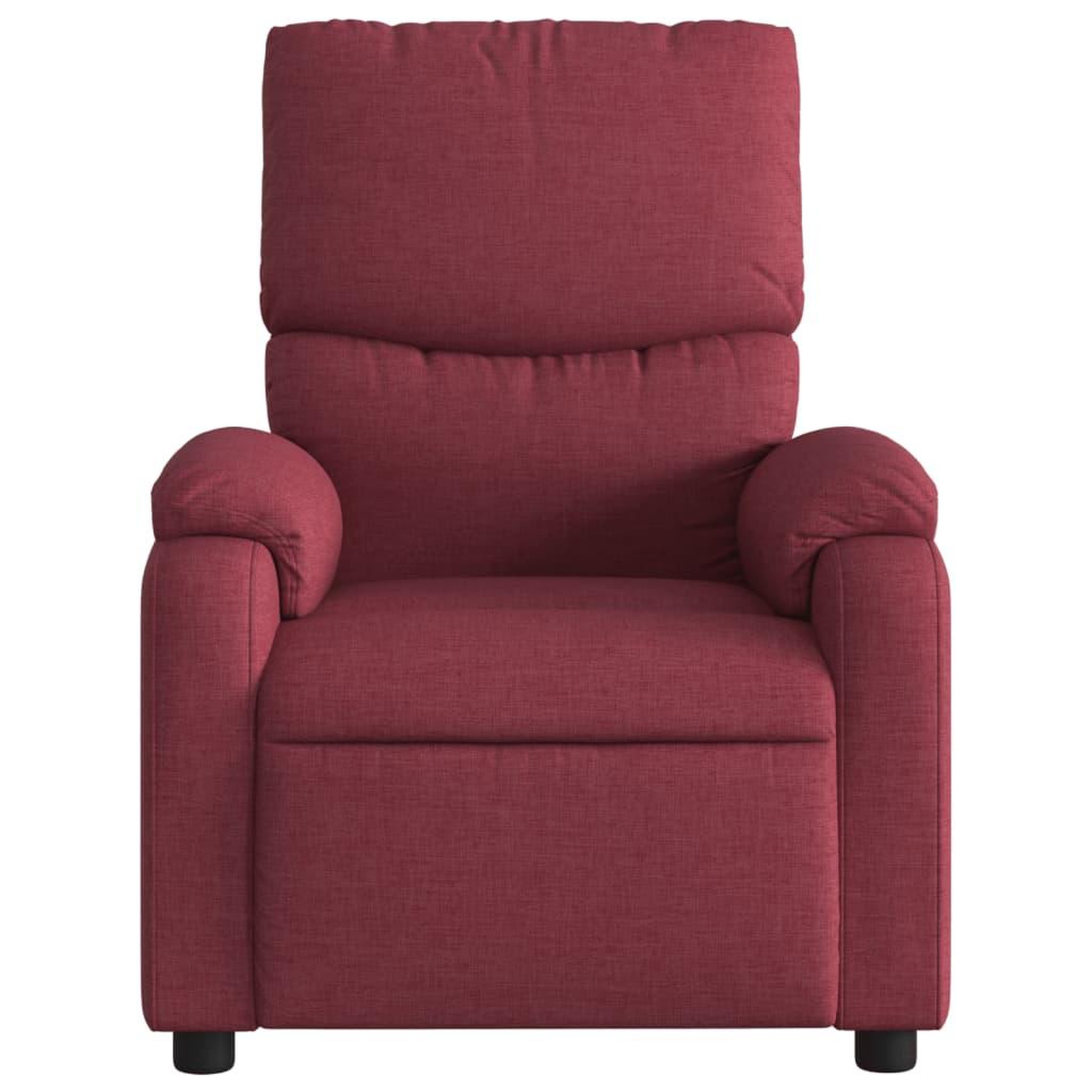 Voir la diapositive 4 : VIDAXL Fauteuil de massage inclinable Rouge bordeaux Tissu