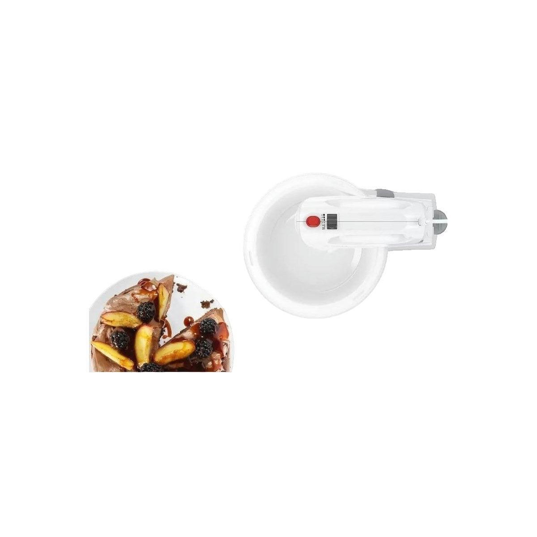 Voir la diapositive 2 : BOSCH Batteur Bosch MQWPL2000 blanc puissant et ergonomique