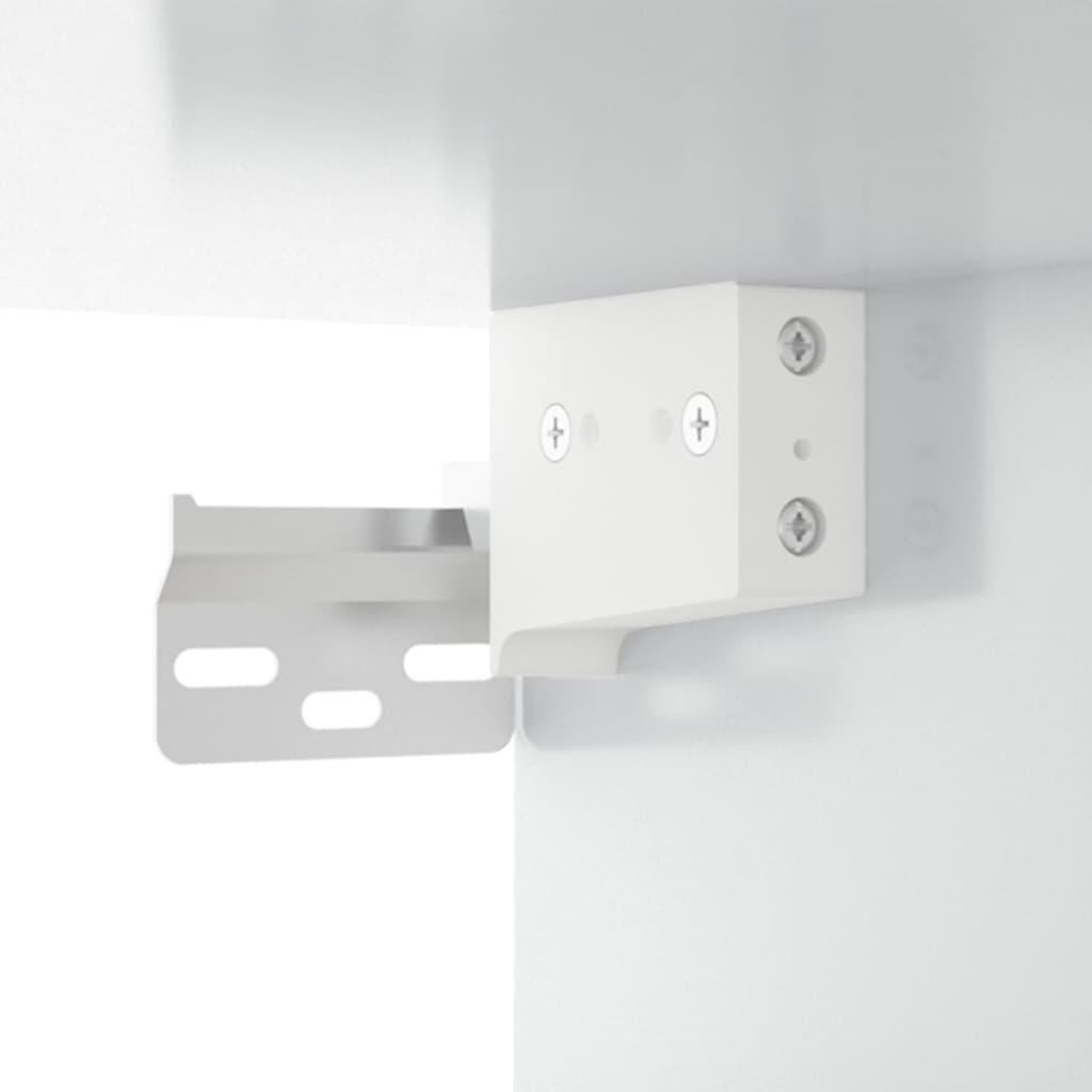 Voir la diapositive 5 : VIDAXL Armoires murales 2 pcs Blanc brillant 102x30x20 cm